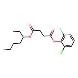 Succinic acid, 2-chloro-6-fluorophenyl 3-heptyl ester