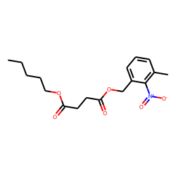 Succinic acid, 3-methyl-2-nitrobenzyl pentyl ester