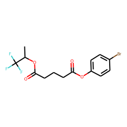 Glutaric acid, 4-bromophenyl 1,1,1-trifluoroprop-2-yl ester