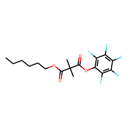 Dimethylmalonic acid, hexyl pentafluorophenyl ester