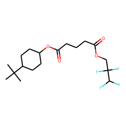 Glutaric acid, 2,2,3,3-tetrafluoropropyl cis-4-tert-butylcyclohexyl ester