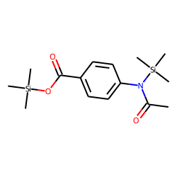 4-Aminobenzoic acid, N-acetyl, N,O-bis(trimethylsilyl)-