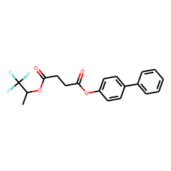 Succinic acid, 1,1,1-trifluoroprop-2-yl 4-biphenyl ester