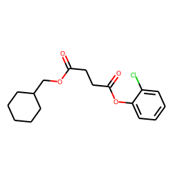 Succinic acid, cyclohexylmethyl 2-chlorophenyl ester
