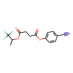 Succinic acid, 1,1,1-trifluoroprop-2-yl 4-cyanophenyl ester