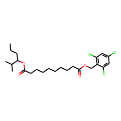 Sebacic acid, 2-methylhex-3-yl 2,4,6-trichlorobenzyl ester
