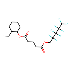 Glutaric acid, 2,2,3,3,4,4,5,5-octafluoropentyl 2-ethylcyclohexyl ester