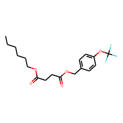 Succinic acid, hexyl 4-trifluoromethoxybenzyl ester