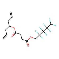 Succinic acid, 2,2,3,3,4,4,5,5-octafluoropentyl hept-1,6-dien-4-yl ester