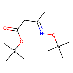 3-Ketobutyric acid, oxime, di-TMS, #1