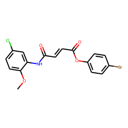 Fumaric acid, monoamide, N-(2-methoxy-5-chlorophenyl)-, 4-bromophenyl ester