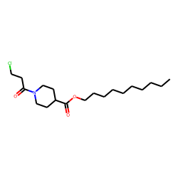 Isonipecotic acid, N-(3-chloropropionyl)-, decyl ester