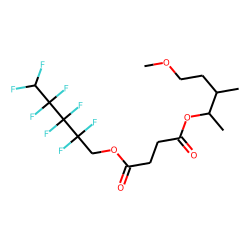 Succinic acid, 2,2,3,3,4,4,5,5-octafluoropentyl 5-methoxy-3-methylpent-2-yl ester