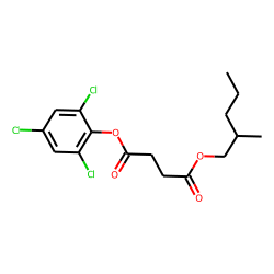 Succinic acid, 2,4,6-trichlorophenyl 2-methylpentyl ester