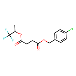 Succinic acid, 1,1,1-trifluoroprop-2-yl 4-chlorobenzyl ester