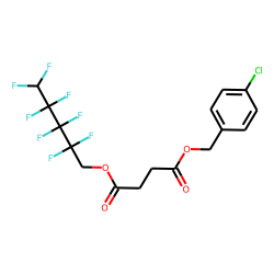 Succinic acid, 2,2,3,3,4,4,5,5-octafluoropentyl 4-chlorobenzyl ester