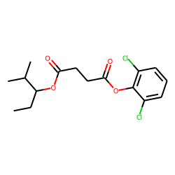Succinic acid, 2-methylpent-3-yl 2,6-dichlorophenyl ester