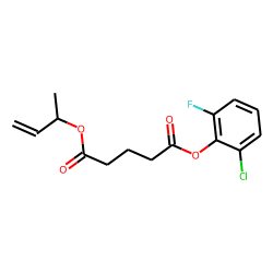 Glutaric acid, but-3-en-2-yl 2-chloro-6-fluorophenyl ester