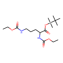 Ornitine, ethoxycarbonylated, TBDMS