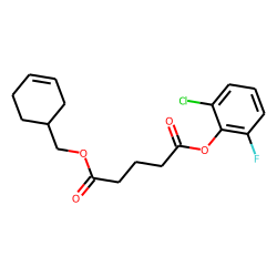 Glutaric acid, (cyclohex-3-enyl)methyl 2-chloro-6-fluorophenyl ester