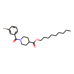 Isonipecotic acid, N-(3-bromobenzoyl)-, nonyl ester