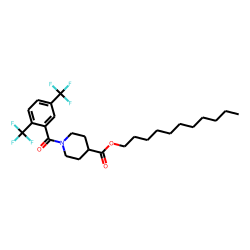 Isonipecotic acid, N-(2,5-di(trifluoromethyl)benzoyl)-, undecyl ester
