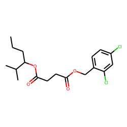 Succinic acid, 2,4-dichlorobenzyl 2-methylhex-3-yl ester