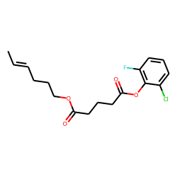 Glutaric acid, hex-4-en-1-yl 2-chloro-6-fluorophenyl ester