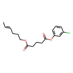 Glutaric acid, hex-4-en-1-yl 3-chlorophenyl ester
