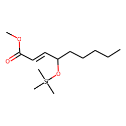 2-Nonenoic acid, 4-hydroxy, TMS, methyl ester, # 1