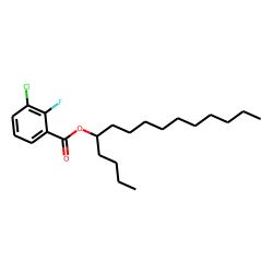 3-Chloro2-fluorobenzoic acid, 5-pentadecyl ester