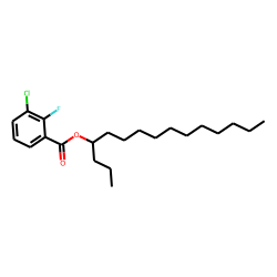3-Chloro2-fluorobenzoic acid, 4-pentadecyl ester