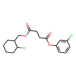 Succinic acid, 3-chlorophenyl (2-chlorocyclohexyl)methyl ester