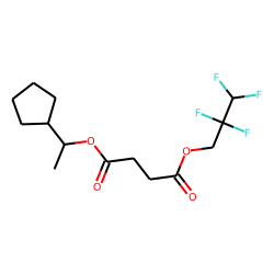 Succinic acid, 2,2,3,3-tetrafluoropropyl 1-cyclopentylethyl ester