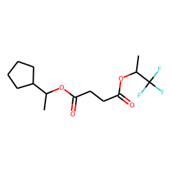Succinic acid, 1,1,1-trifluoroprop-2-yl 1-cyclopentylethyl ester