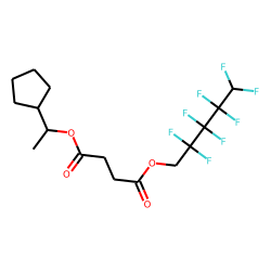 Succinic acid, 2,2,3,3,4,4,5,5-octafluoropentyl 1-cyclopentylethyl ester