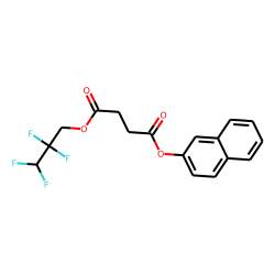 Succinic acid, 2,2,3,3-tetrafluoropropyl 2-naphthyl ester