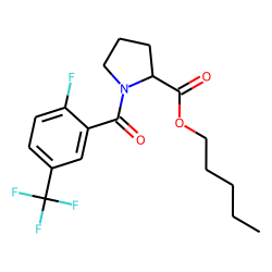 L-Proline, N-(2-fluoro-5-trifluoromethylbenzoyl)-, pentyl ester