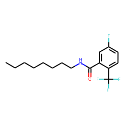Benzamide, 2-trifluoromethyl-5-fluoro-N-octyl-