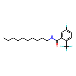 Benzamide, 2-trifluoromethyl-5-fluoro-N-decyl-