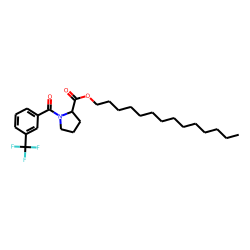 L-Proline, N-(3-trifluoromethylbenzoyl)-, tetradecyl ester