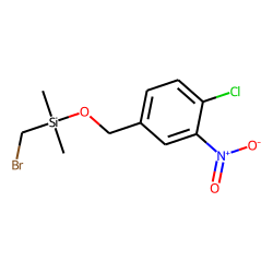 4-Chloro-3-nitrobenzyl alcohol, bromomethyldimethylsilyl ether