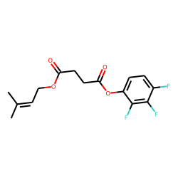 Succinic acid, 3-methylbut-2-en-1-yl 2,3,4-trifluorophenyl ester