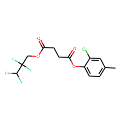 Succinic acid, 2,2,3,3-tetrafluoropropyl 2-chloro-4-methylphenyl ester
