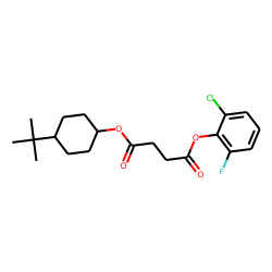 Succinic acid, 2-chloro-6-fluorophenyl trans-4-tert-butylcyclohexyl ester