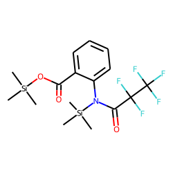 Anthranilic acid, N-pentafluoropropionyl, N,O-bis(trimethylsilyl)-