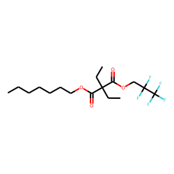 Diethylmalonic acid, heptyl 2,2,3,3,3-pentafluoropropyl ester