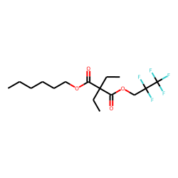 Diethylmalonic acid, hexyl 2,2,3,3,3-pentafluoropropyl ester