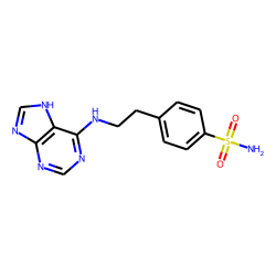 Benzenesulfonamide, p-[2-(purin-6-ylamino)ethyl]-