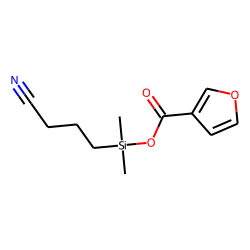 3-Furoic acid, (3-cyanopropyl)dimethylsilyl ester
